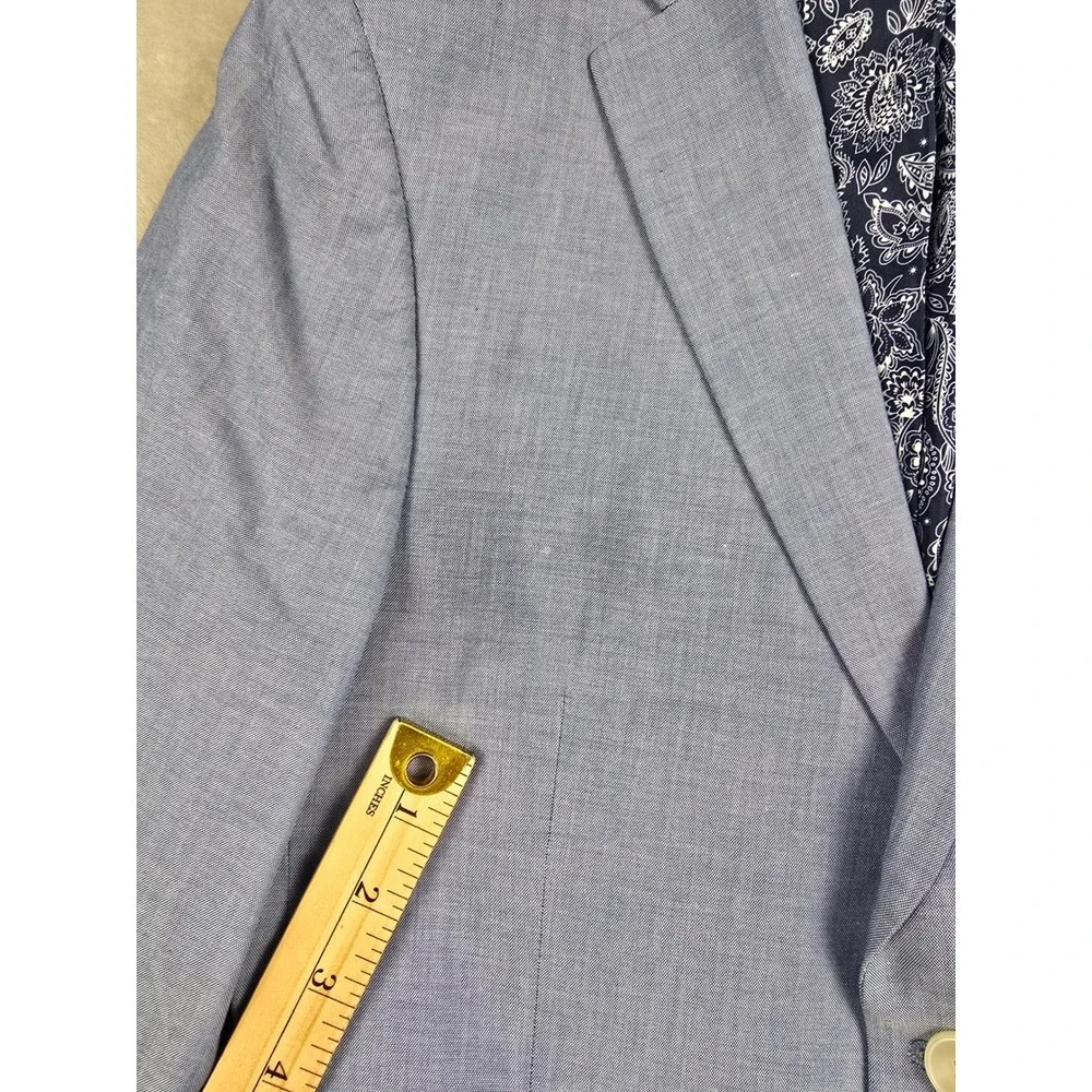 Lauren Ralph Lauren Sport Coat Kids Youth 16R Light Blue Paisley Lining *Read